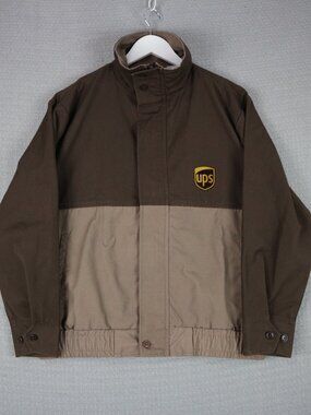 UPS United Parcel Service Bomber Jacket Clipper Mens Vintage